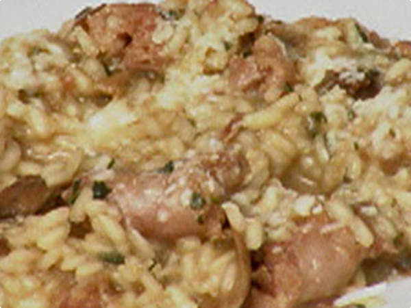Risoto de Linguiça e Funghi do Super Chef Celebridades: Mais Você 2012