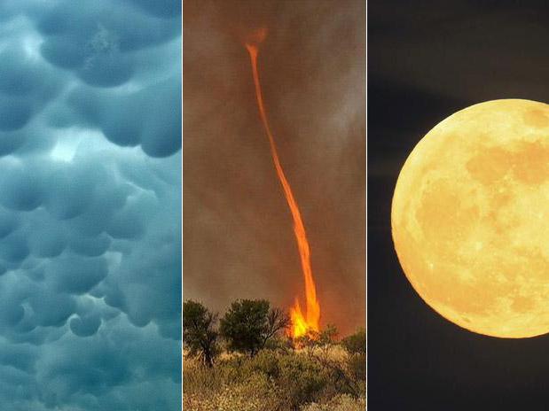 Fenômenos Naturais Raros Fotos:Tsunami, Superlua, Tornado de Fogo