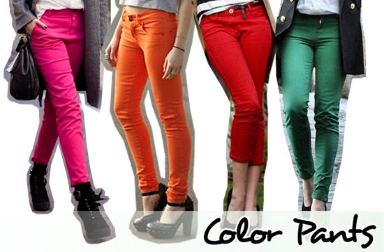 Jeans Colorido Moda 2013: Calças, Cores, Modelos, Acessórios e Dicas