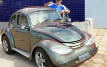 Minifusca: Carro com Peças de seis Veículos Diferentes, Fotos do Fusca