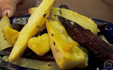 receita Batata doce roxa e amarela assada do Bem estar de 05/12/2012