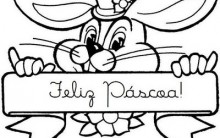 Desenhos para Colorir de Páscoa 2013: Imagens Online, Coelhos Imprimir
