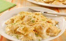 Receita de Ravioli ao Molho de Frango receita rápida, Fácil de Ravioli