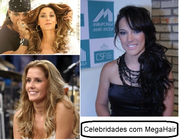 Cabelos com MegaHair: Famosas que Usam MegaHair