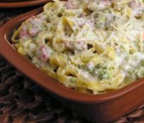 Macarrão com Brócolis e Linguiça: Receita Massa Creme Branco e Queijo