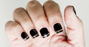 unhas-decoradas-com-fio-de-ouro-preto-dourado