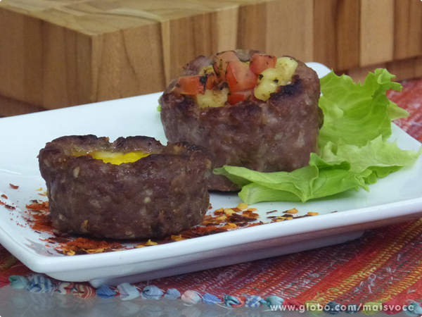 Aperitivo de carne moída Ana Maria Braga: Receita Mais Você 18/09/2013