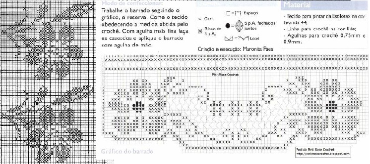 gráfico-de-crochê-filet-flores-