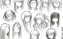 Desenhar Mangá de Cabelo Comprido: Modelos e Vídeo Passo a passo