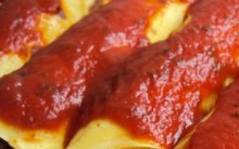 Massa de Panqueca com Mandioquinha e Recheio de Carne Moída