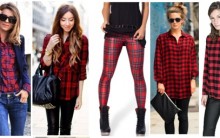 Xadrez vermelho – Tendências outono/inverno 2014, Usar, Comprar, Looks