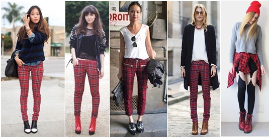 moda-xadrez-vermelho-looks-tendências