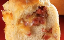 Rosca de Linguiça Calabresa e Mussarela – Receita Pão Enrolado Frios