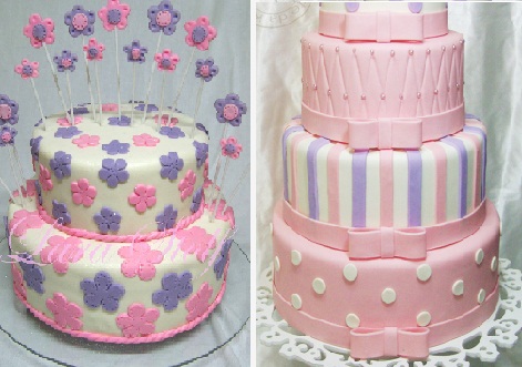 Festa de Aniversário Rosa e Lilás – Decoração de Mesa e Bolo