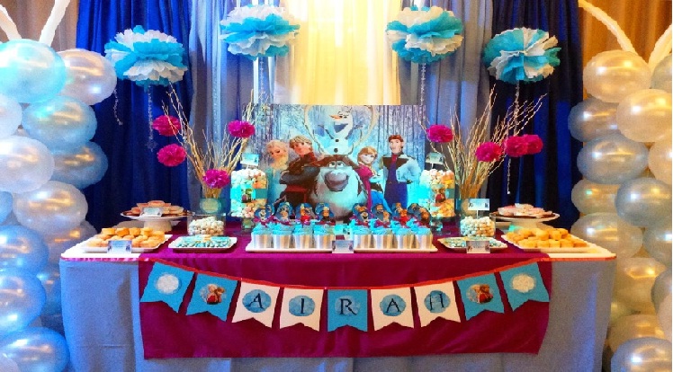 Decoração de Festa Infantil Frozen: Comprar e Fotos