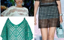 Moda Vazados Roupas com Pele Aparecendo, Modelos Looks