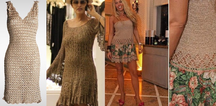 Vestido de Crochê – Moda e Tendências 2015 em Crochê