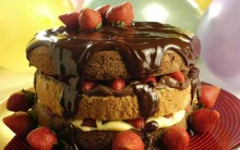 Bolo de Festa Zero Açúcar- Bolo Diet Aniversário