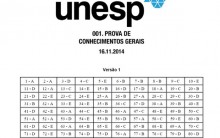 Gabarito Oficial Unesp – Respostas da Prova 16/11/2014