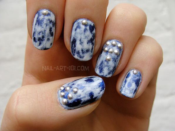 Unhas Tipo Lavagem Jeans – Unhas Decoradas Diferentes