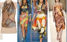 Lenços de Seda Estampados em Looks Modernos