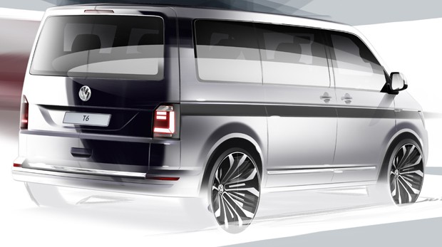 Nova Kombi T6 da Volkswagen – Foto do Antes e Depois