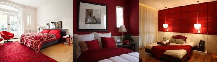 Quartos Decorados com Vermelho - Modelos Modernos, Fotos