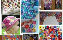 Fotos de Crochê Colorido  – Gráficos de Flores de Crochê