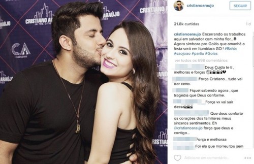 Cantor Cristiano Araújo Morre em Acidente de Carro, Fotos