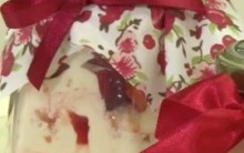 Bolo no pote de Chocolate Recheio Brigadeiro com Morango