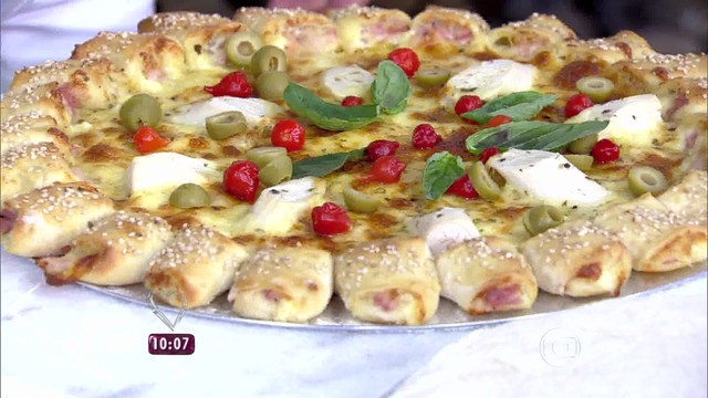 Pizza com Borda Mais Você 10/07/15 – Receita Ana Maria Hoje