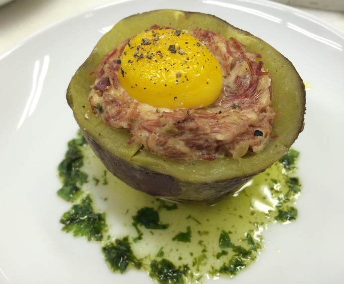 Vulcão de Batata Doce do Léo – Mais Você 27/07/2015