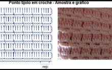 Pontos de Crochê fácil de Fazer com Gráfico e Passo a Passo