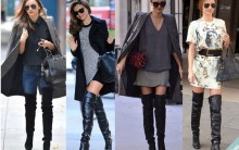 Botas de Cano longo até o Joelho Fotos com looks da Moda
