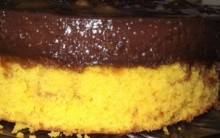 Pudim de Chocolate com Bolo de Cenoura – Receita