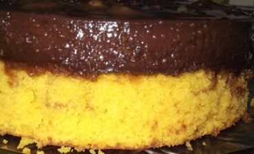 Pudim de Chocolate com Bolo de Cenoura – Receita