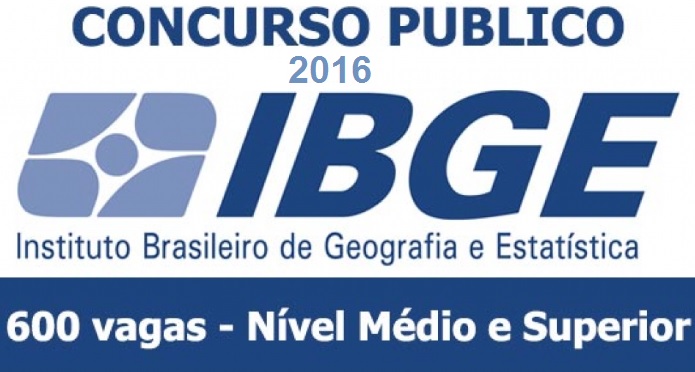 Concurso Público do IBGE 2016 – Vagas e Site para Inscrição