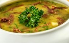 Sopa Creme de Ervilha Seca com Linguiça Receita Passo a Passo
