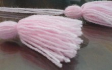 Como Fazer Pingente de Lã Para Enxoval de Bebê Receita PAP