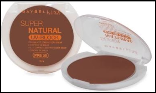 Pó Compacto Maybeline com Filtro Solar- Maquiagem e Pele