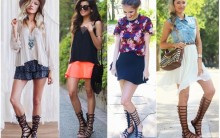 Rasteirinhas Gladiadoras – Dicas de Looks com Fotos