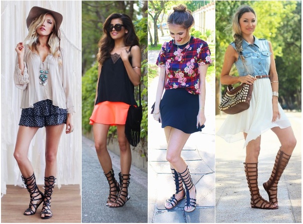Rasteirinhas Gladiadoras – Dicas de Looks com Fotos
