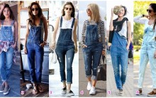 Jardineira Jeans – Moda Macacão Feminino, Tendências para Inverno