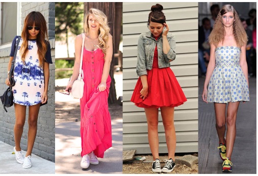 moda-vestido-com-tênis-looks-modernos