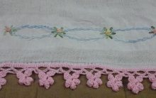 Bico de Crochê de Flor – Como Fazer PAP Barrado de Crochê Rosinha