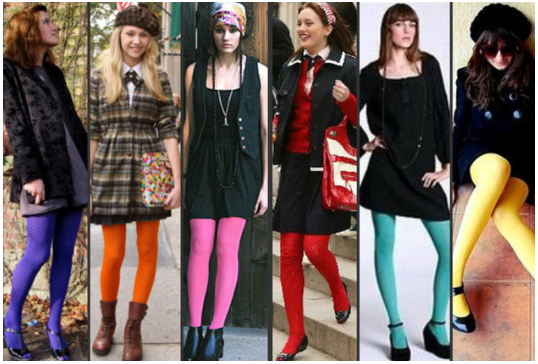 Meia Calça Colorida – Dicas de Looks Modernos do outono/inverno