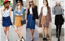 Saias com Botões – Como usar, Comprar, Dicas de Looks da Moda