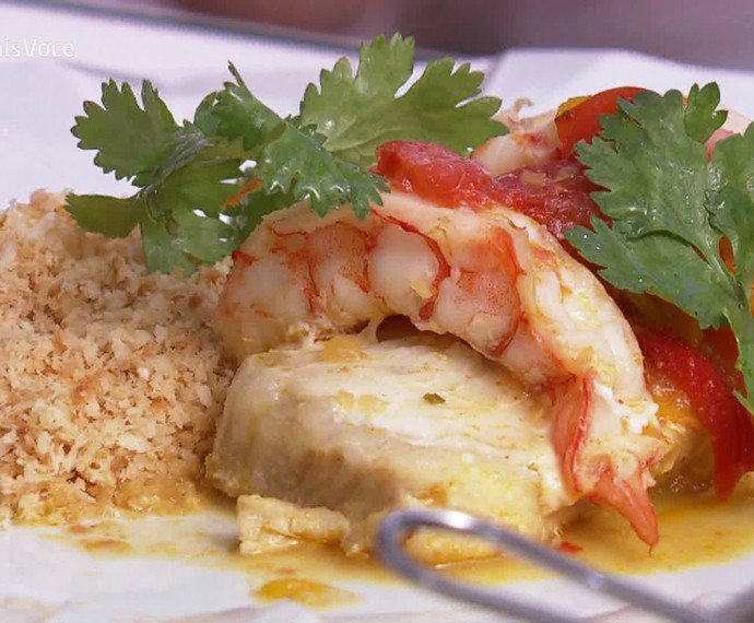 Moqueca no Papel Alumínio Mais Você 12/07/16 – Super Chef da Ana