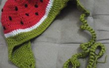 Touca Melancia – Receita de Gorro de Crochê Colorido PAP