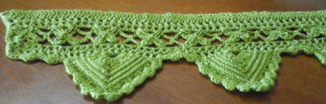 Bicos de Crochê lindos e Largos para Toalhas de Banho ou Pano de Copa